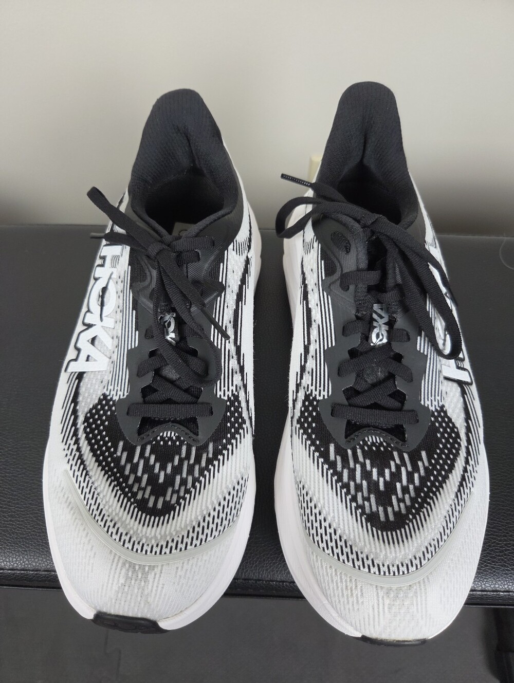 HOKA Skyflow White Black Women’s Running Shoes Size 8.5B Medium Athletic Sneaker - Picture 6 of 9